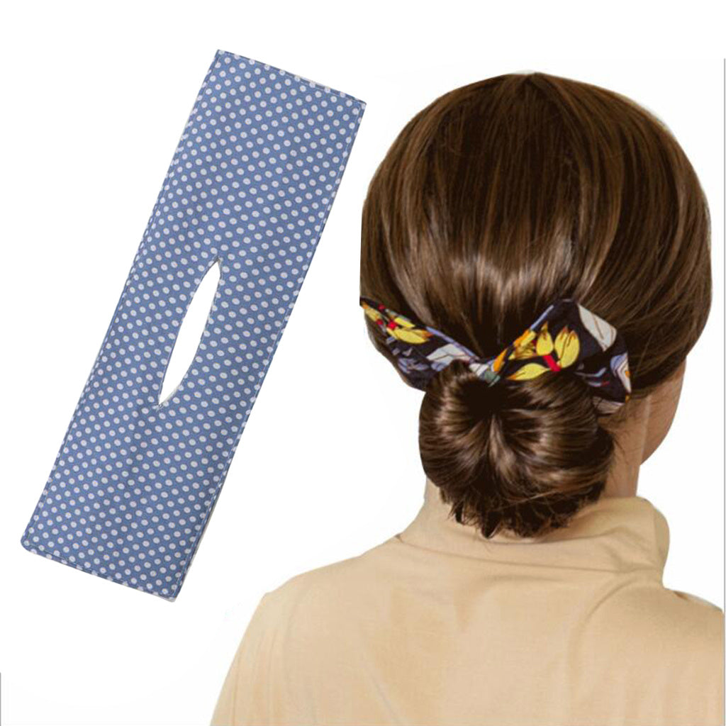 The New Deft Bun Wire Bow Tie Hair Iron Printing Magic Clip Twist Lazy Hair Iron Hair Accessories