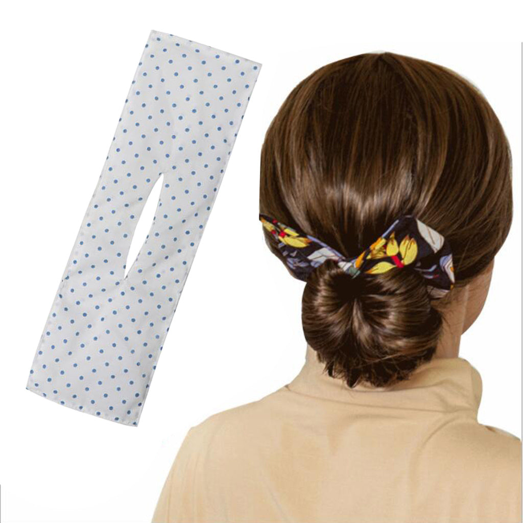 The New Deft Bun Wire Bow Tie Hair Iron Printing Magic Clip Twist Lazy Hair Iron Hair Accessories
