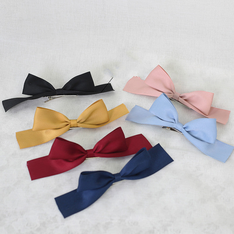 Three-dimensional Red Bow Hairpin Top Clip Headdress Hairpin Adult Hair Accessories