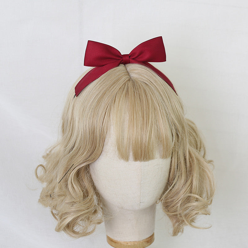 Three-dimensional Red Bow Hairpin Top Clip Headdress Hairpin Adult Hair Accessories