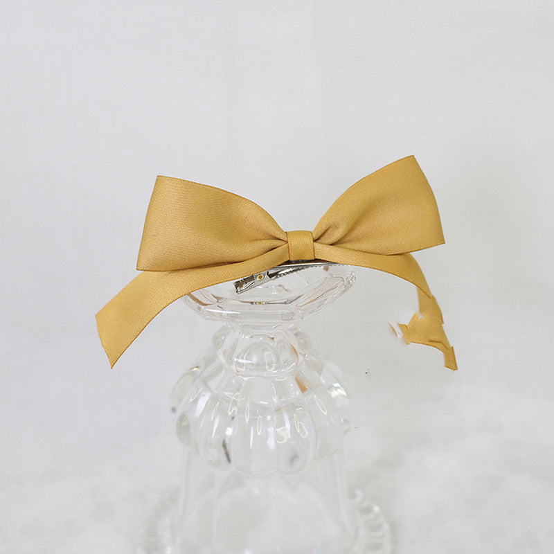 Three-dimensional Red Bow Hairpin Top Clip Headdress Hairpin Adult Hair Accessories