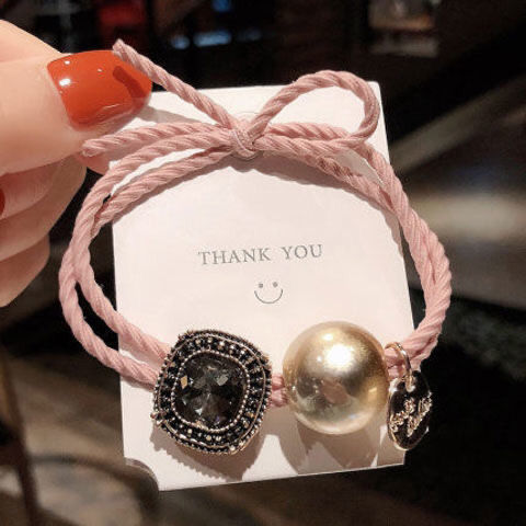 Hair Ring Female Simple Wild Head Rope And Elegant Net Red Forest Female High Elastic Hair Rope