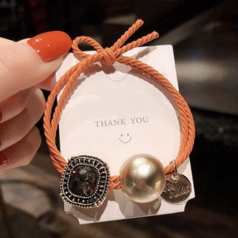 Hair Ring Female Simple Wild Head Rope And Elegant Net Red Forest Female High Elastic Hair Rope