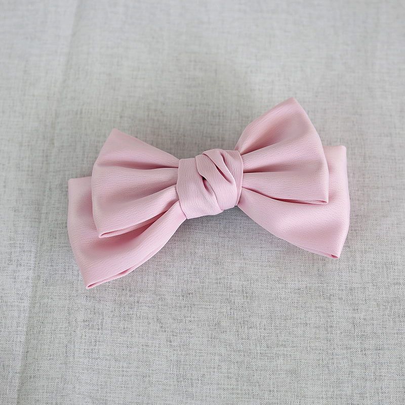 Burgundy Japanese Large Bow Hair Accessories Spring Top Clip Headdress