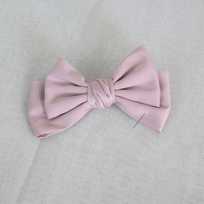 Burgundy Japanese Large Bow Hair Accessories Spring Top Clip Headdress