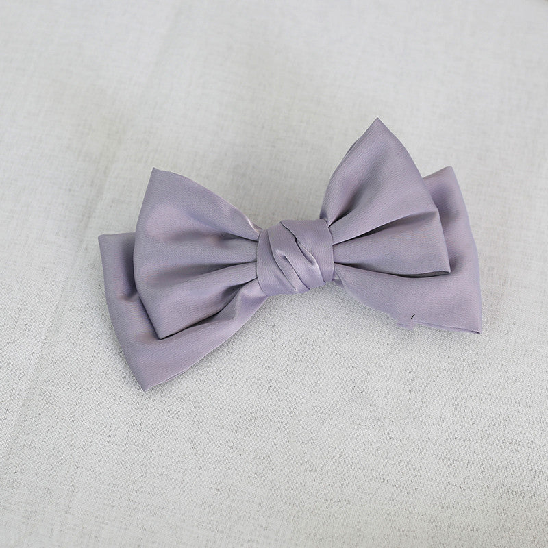 Burgundy Japanese Large Bow Hair Accessories Spring Top Clip Headdress