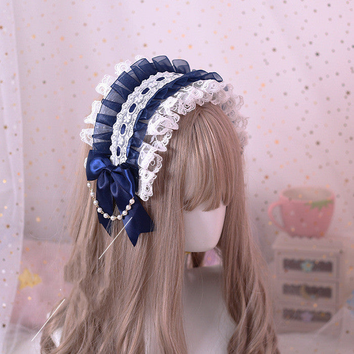 Multicolor Hand-made Lolita Headband, Gorgeous Lace And Soft Girl Hair Accessories