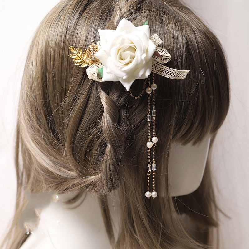 Hairpin Hair Accessories Lace Bow Ribbon Hair Clip Tea Party