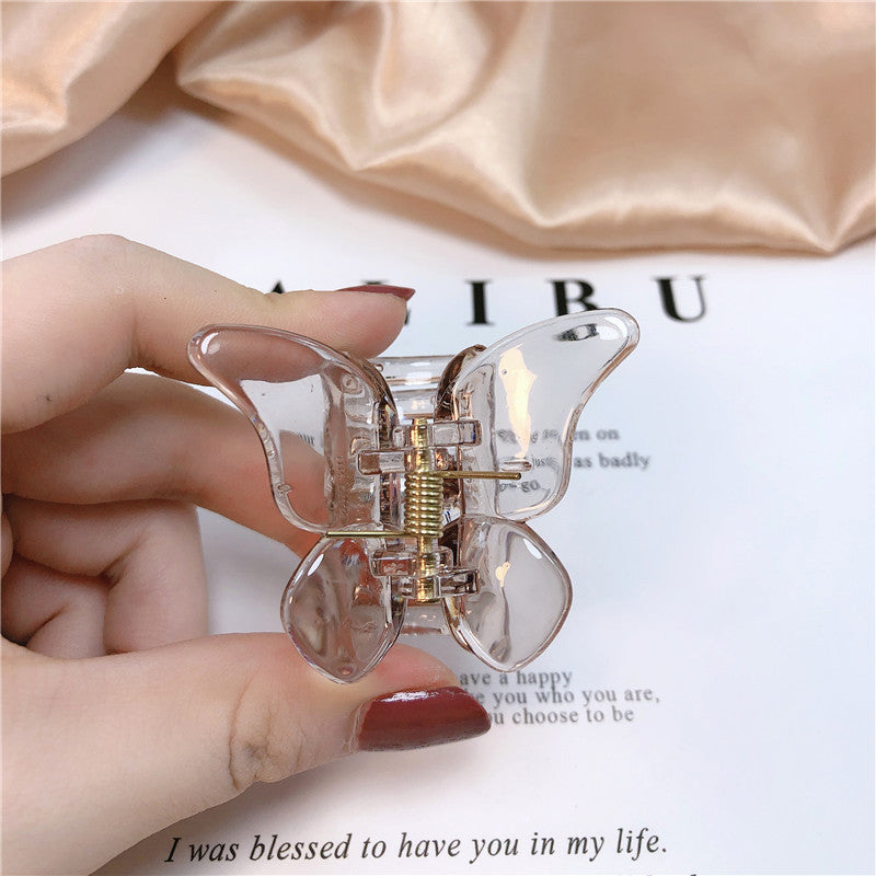 Transparent Butterfly Catch Clip Hair Catch Bangs Clip Hairpin Little Fairy Forest Hair