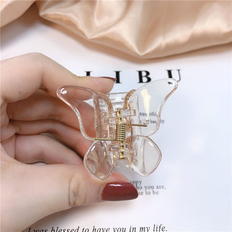 Transparent Butterfly Catch Clip Hair Catch Bangs Clip Hairpin Little Fairy Forest Hair