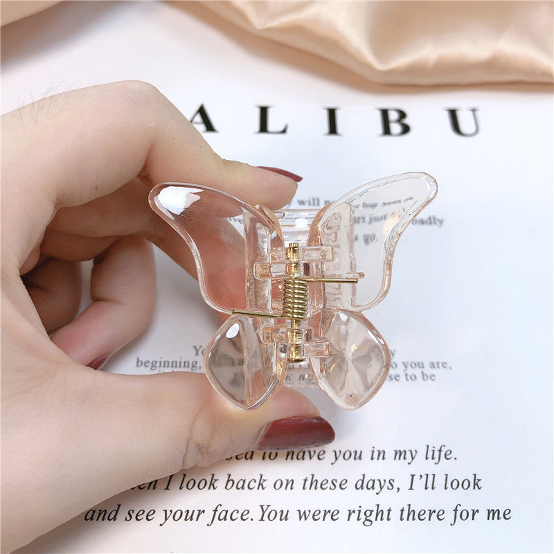 Transparent Butterfly Catch Clip Hair Catch Bangs Clip Hairpin Little Fairy Forest Hair