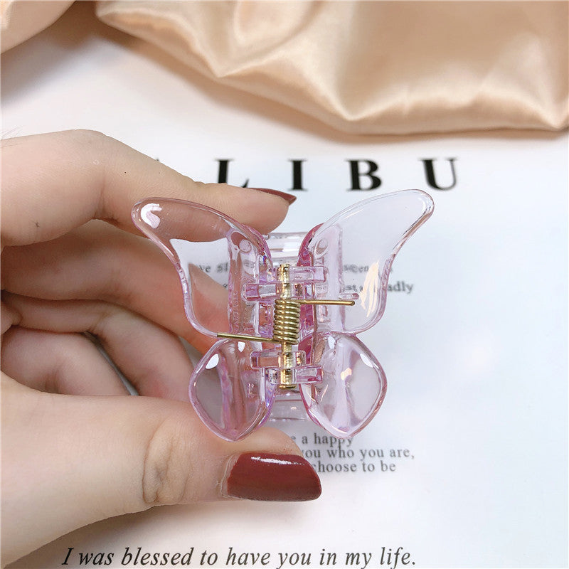 Transparent Butterfly Catch Clip Hair Catch Bangs Clip Hairpin Little Fairy Forest Hair