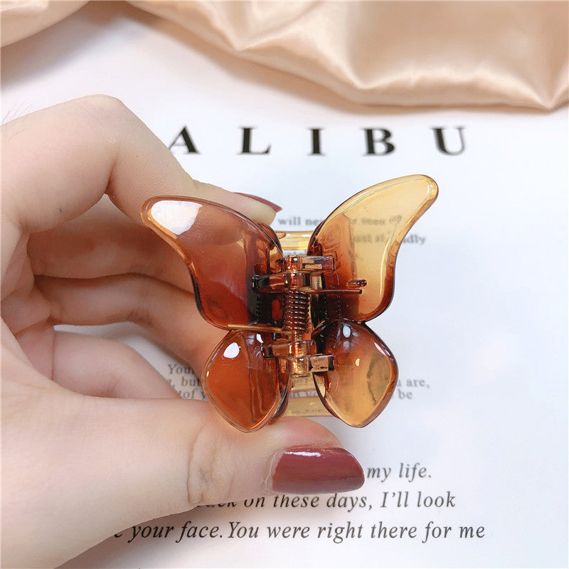Transparent Butterfly Catch Clip Hair Catch Bangs Clip Hairpin Little Fairy Forest Hair
