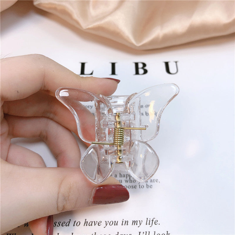 Transparent Butterfly Catch Clip Hair Catch Bangs Clip Hairpin Little Fairy Forest Hair