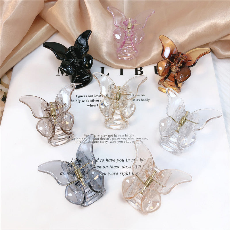 Transparent Butterfly Catch Clip Hair Catch Bangs Clip Hairpin Little Fairy Forest Hair
