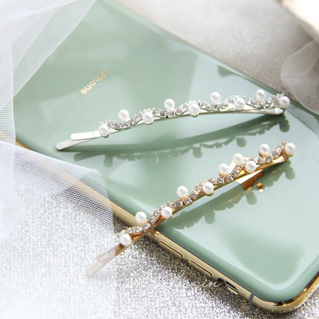 Pearl hair clip hair clip bobby pins