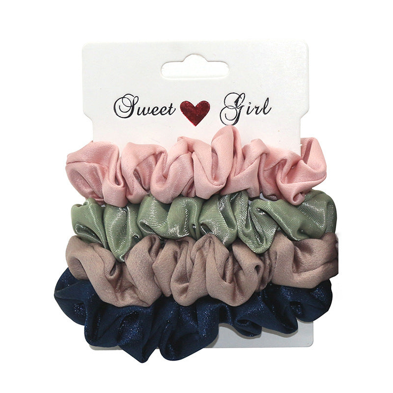 Flannel large intestine hair ring set