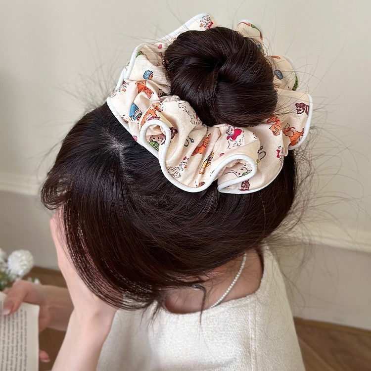Korean Cartoon Dog Animal Large Intestine Ring Ponytail Hair String Hair-binding