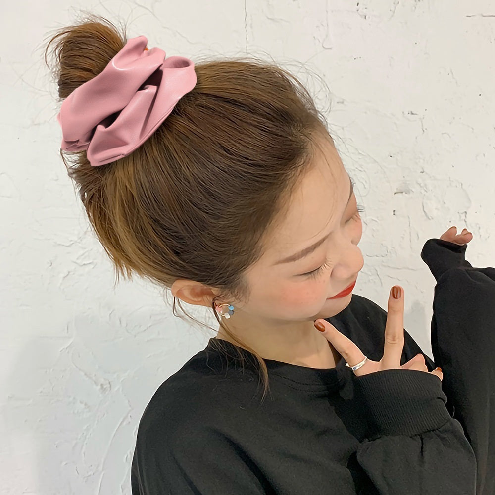 Ponytail New PU Large Intestine Hair Ring