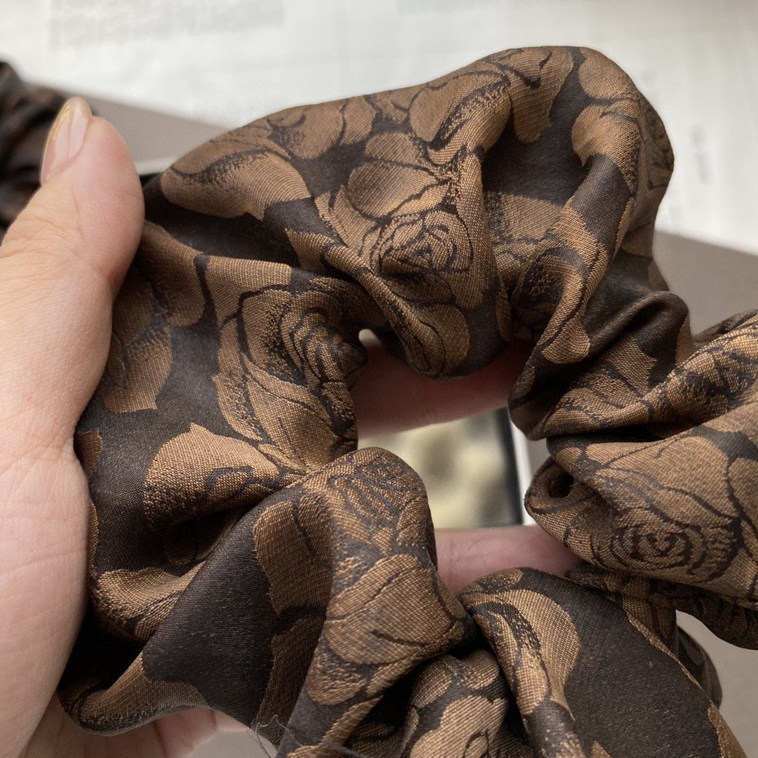 Simple Vintage Flower Elegant Silk Hair Ring