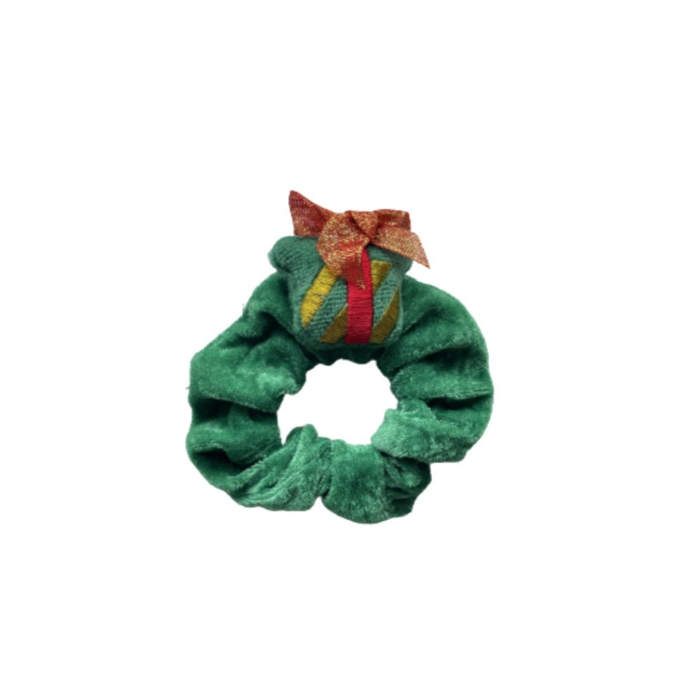 Santa Claus Cartoon Head Elk Hair Ring Headdress