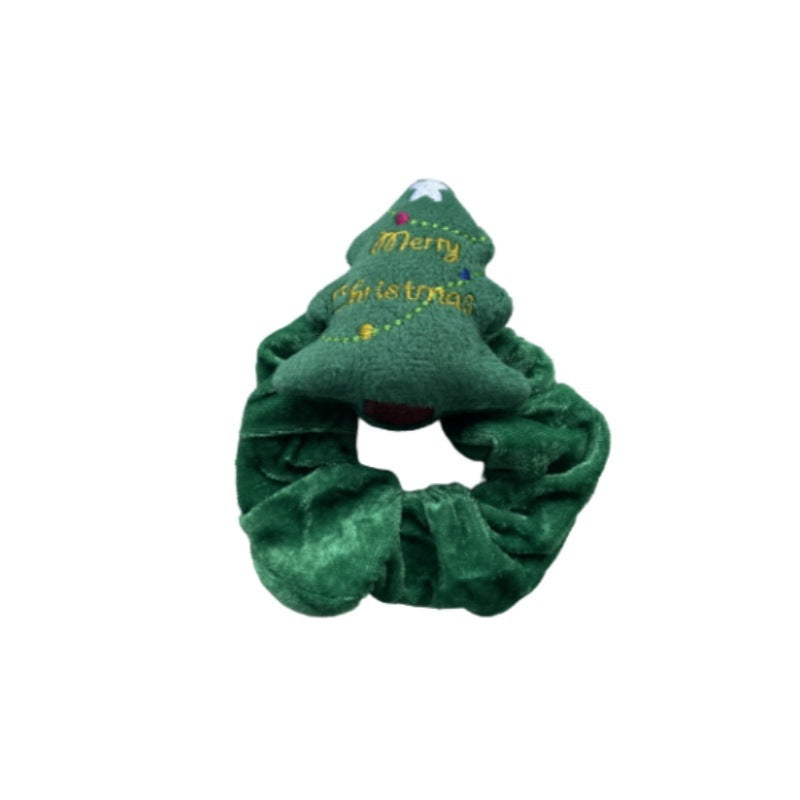 Santa Claus Cartoon Head Elk Hair Ring Headdress