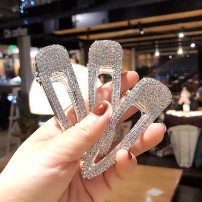 Shiny Crystal Hair Clip For Women Girls