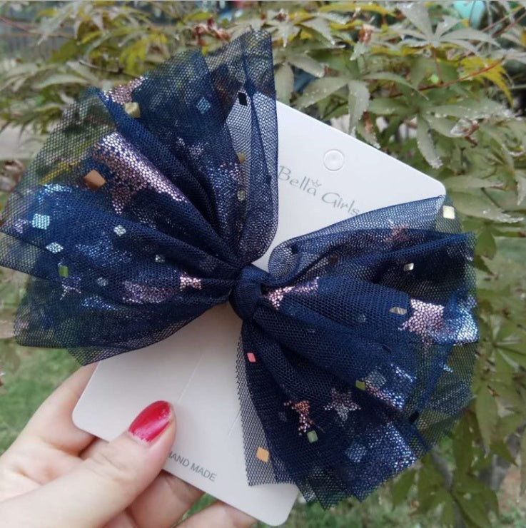 Korean Yarn Big Bow Hair Clip