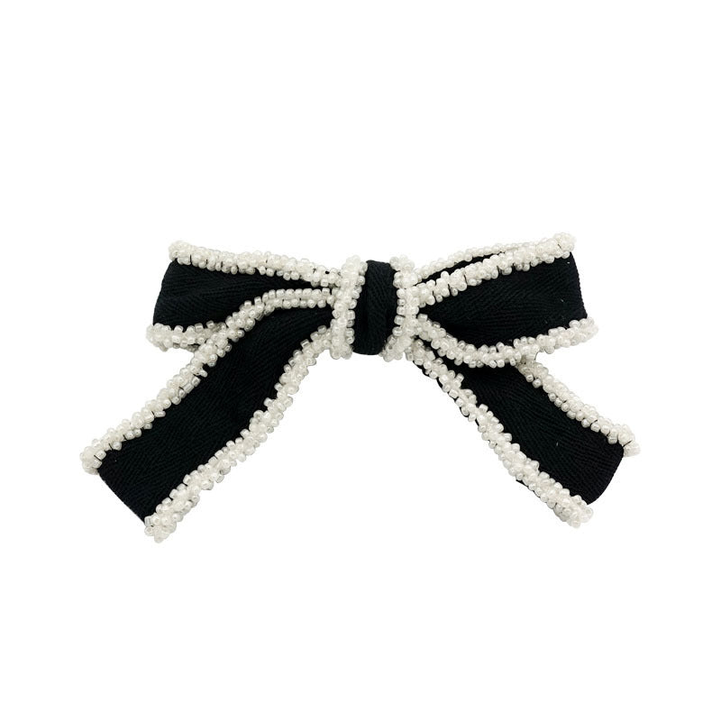 Best Super Nice White Edge Bow Headdress Ornament
