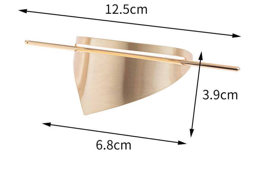 Fashion Irregular Geometric Triangle Barrettes