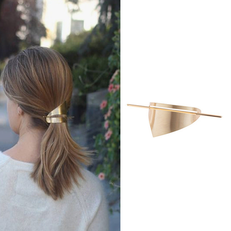 Fashion Irregular Geometric Triangle Barrettes