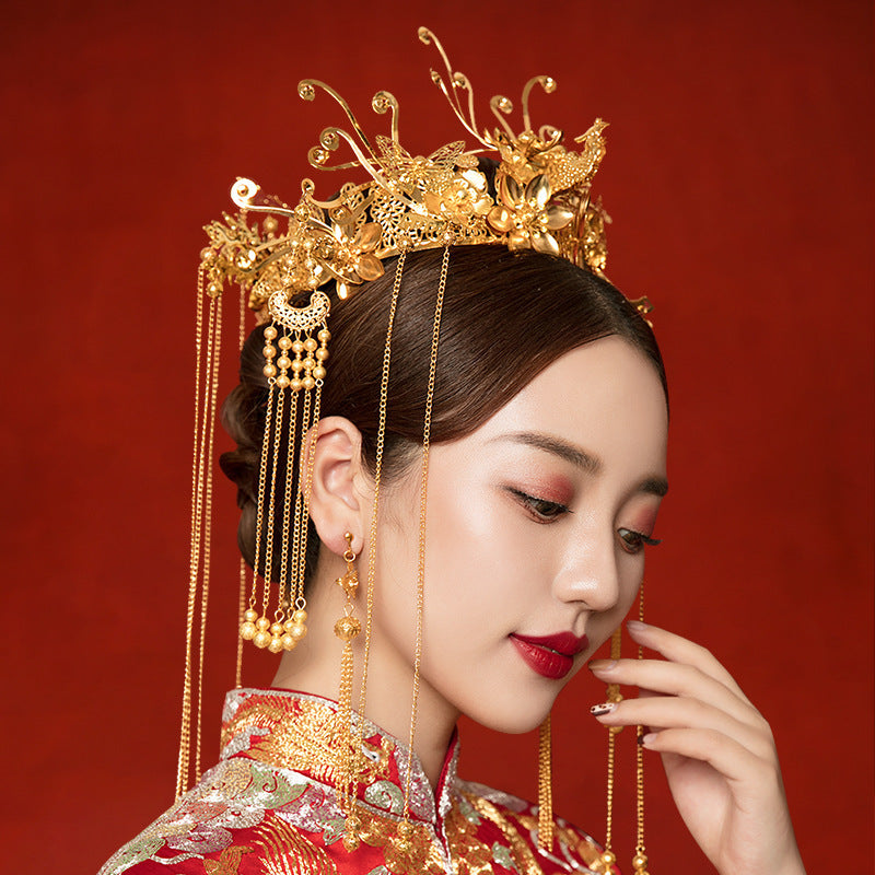 Best Headdress Wedding He Clothing Hair Accessories Antique Hair Crown Gold