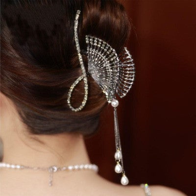 Best Jewelry Pearl Hair Clip Female Hair Claws