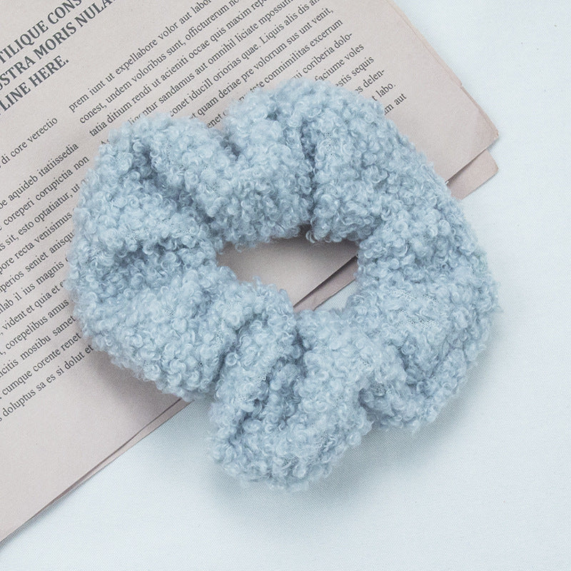 Korean new candy color high elastic cashmere hair ring