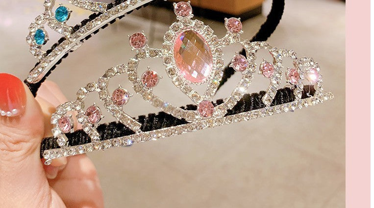 Girls Crown Headdress Children's Crown Princess Barrettes