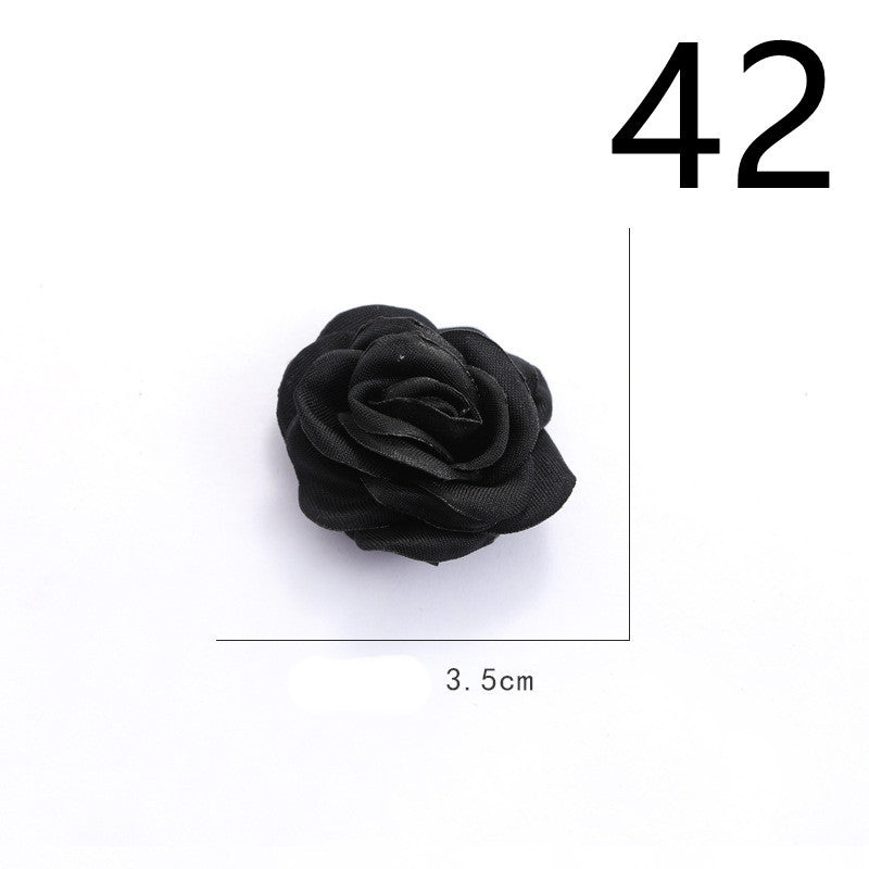 Fabric Flower Rose Sticky Head DIY Handmade Headdress