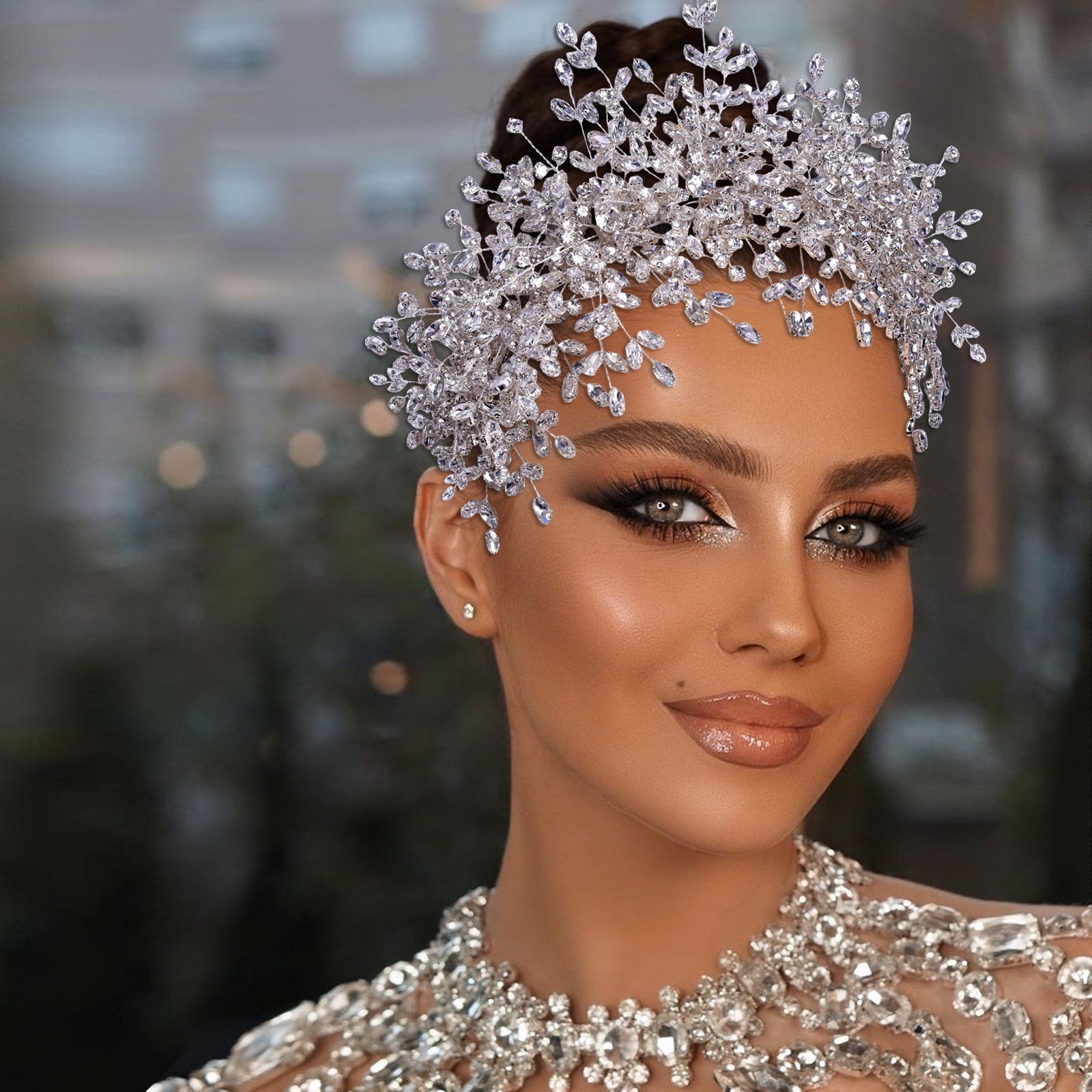 Best Nice New Heavy Handmade Rhinestone Ice And Snow Queen Wedding Crown