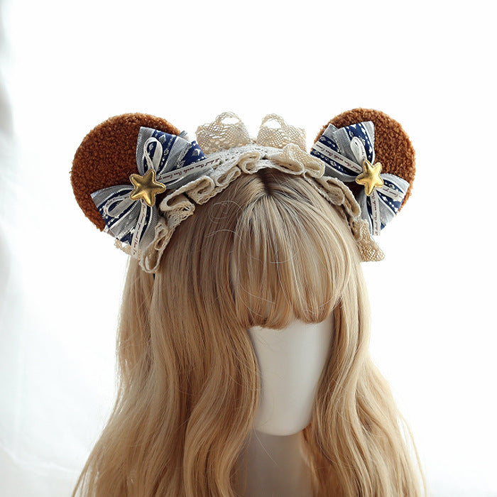 Women's Bear Ear Bow Barrettes