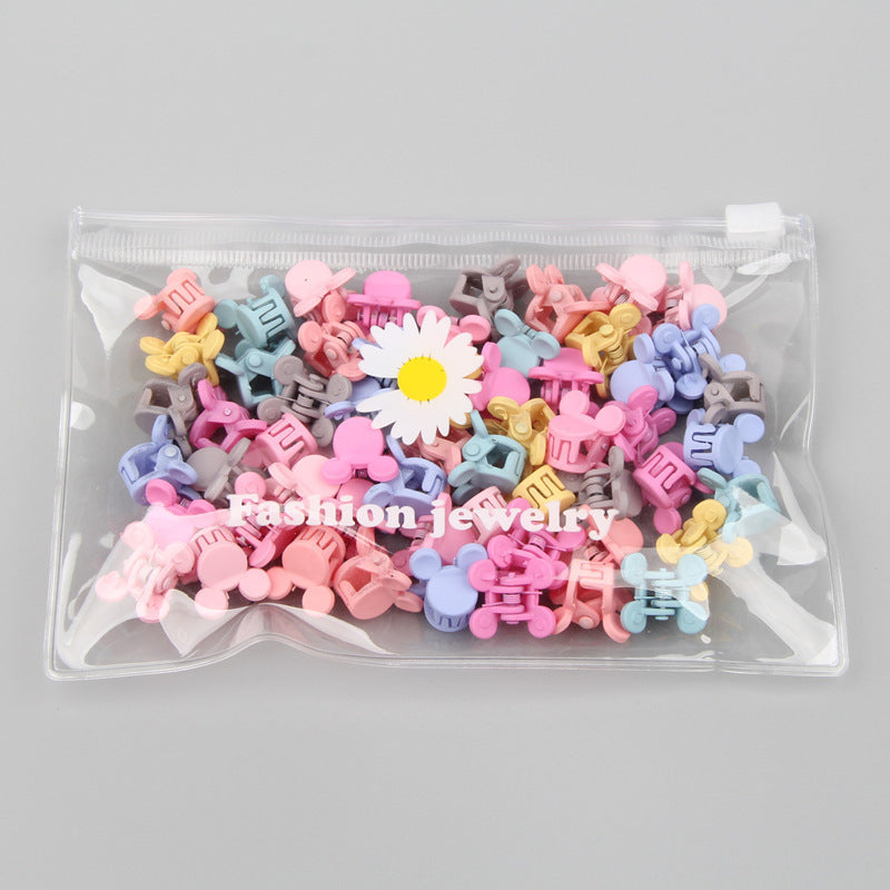 Children's Cartoon Small Hair Clip Mini Cute Frosted Clip Colorful Hairpin Does Not Hurt Hair Clip Small Jaw Clip