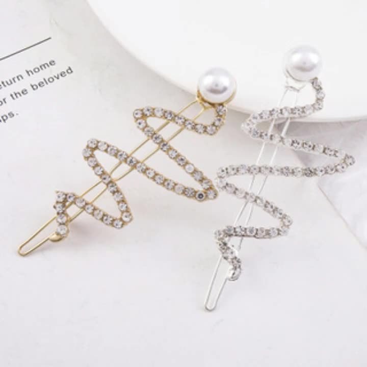 Pearl Word Clip Bangs Clip Hair Accessories