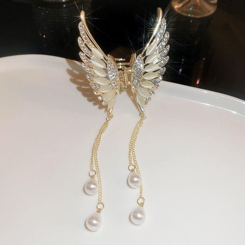 Best Elegant High-grade Golden Pearl Tassel Hairpin