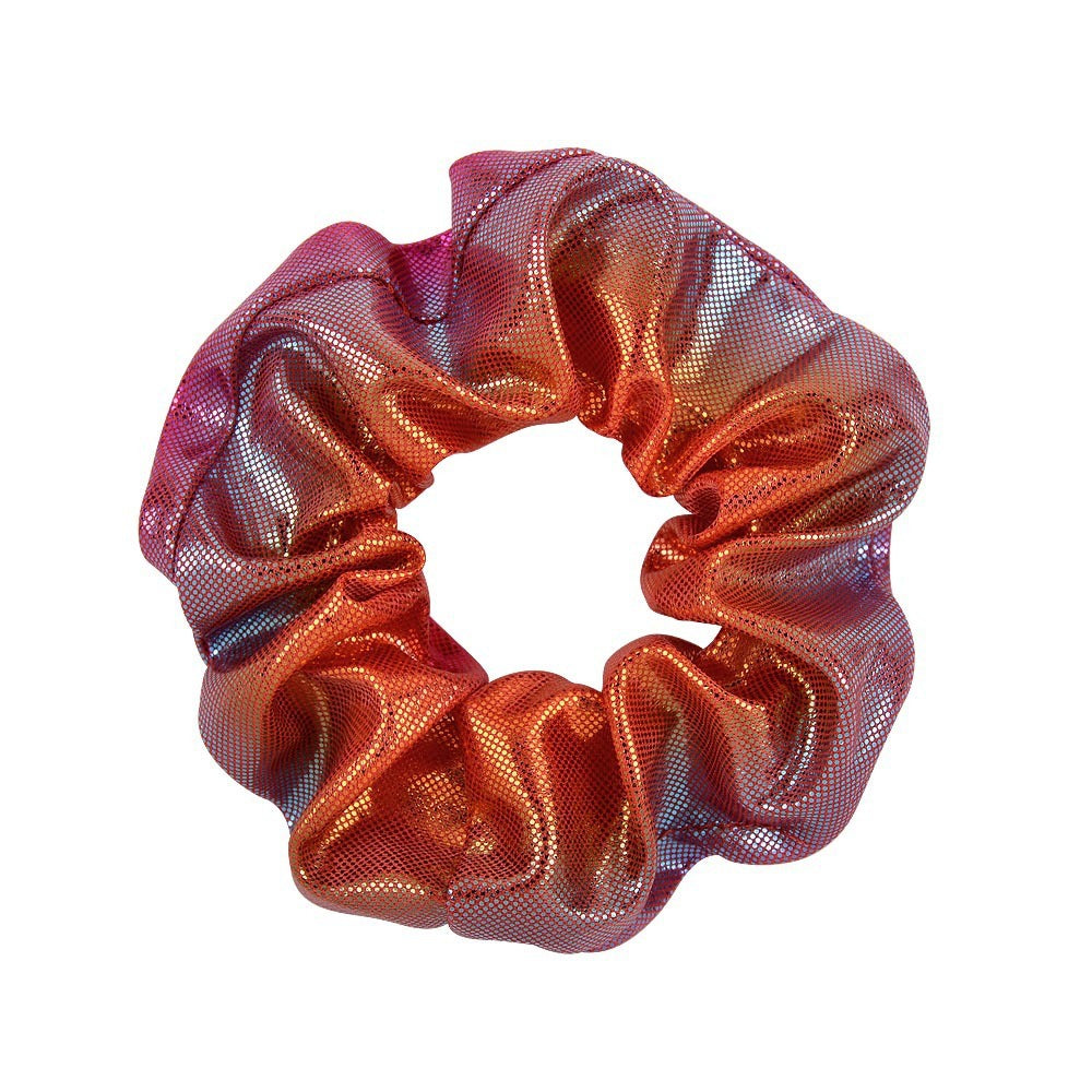 16 Color Laser Cloth Hair Ring Bronzing Two-tone Gradient Pork Intestine Circle Head Flower