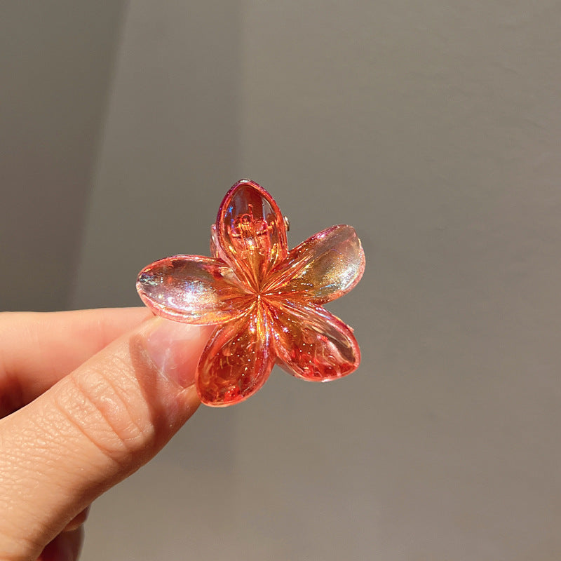 Plating Color Transparent Egg Bauhinia Barrettes Women's
