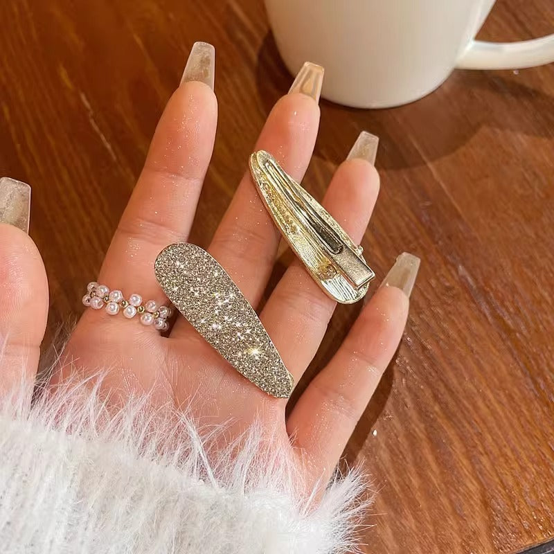 New Rhinestone Barrettes Shiny Full Diamond Bang Clip Forehead Broken Hair Side Clip Hairpin Hair Ornaments