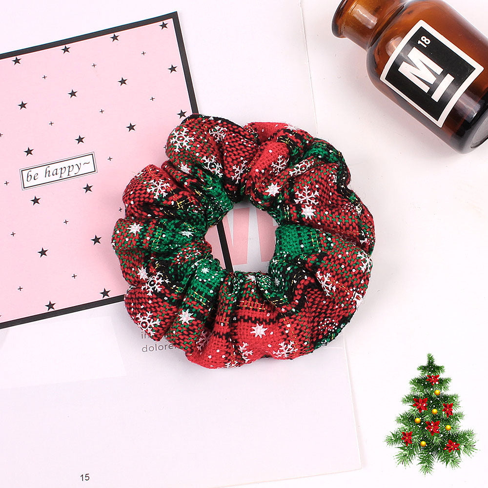 Christmas Large Intestine Ring High Sense Hair Ring Headdress