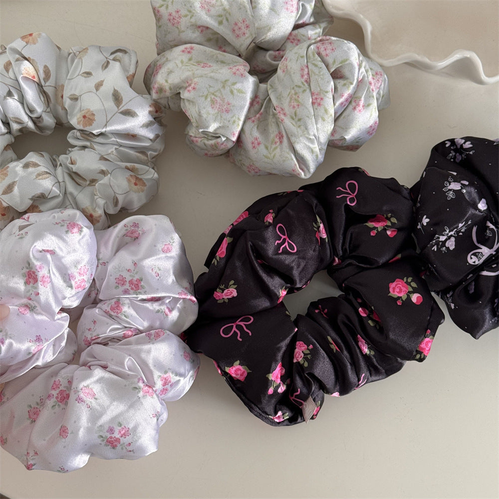 Floral Pillow Hair Ring High Elasticity