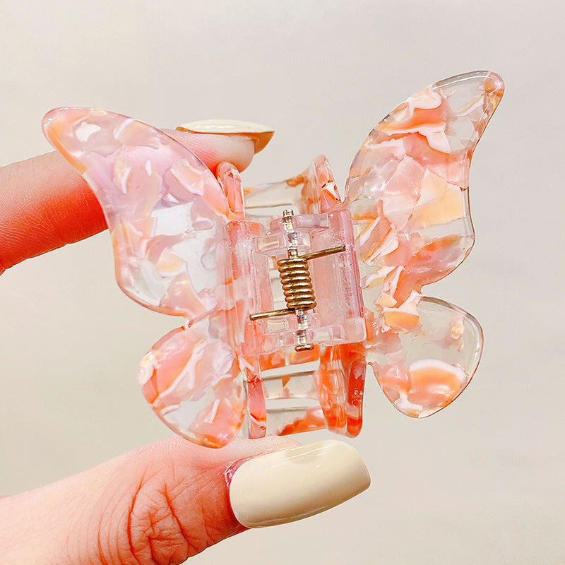 Acetic Acid Board Marble Pattern Hair Clip