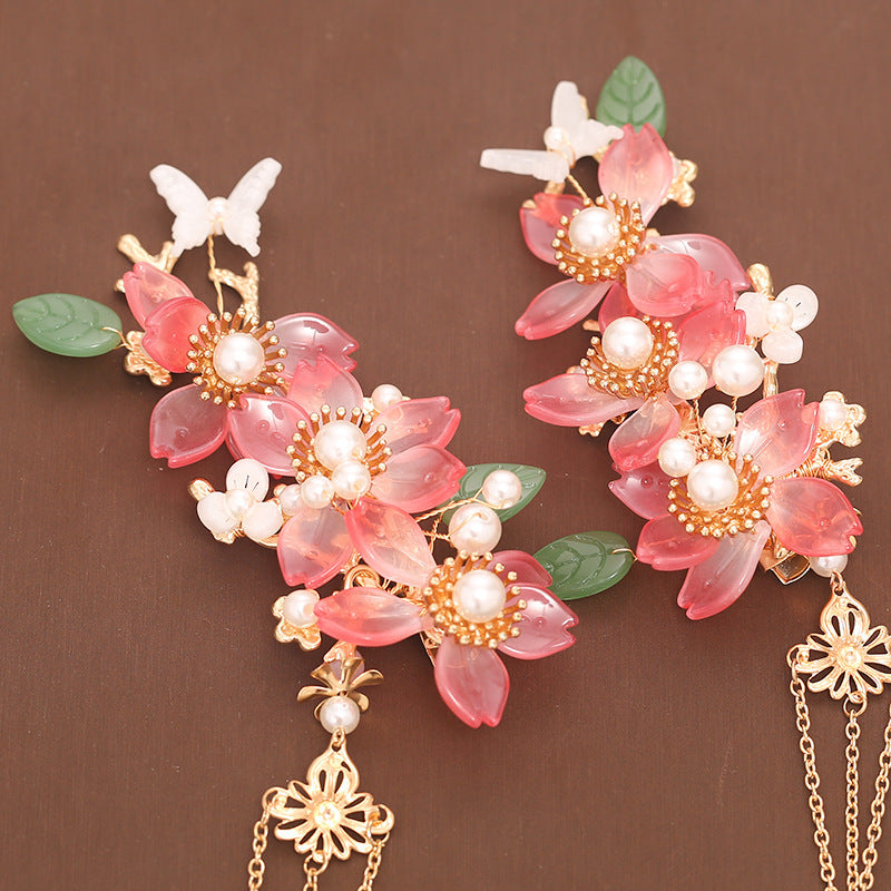 Headdress Hair Plug Fringed Hairpin Full Set Step Rock