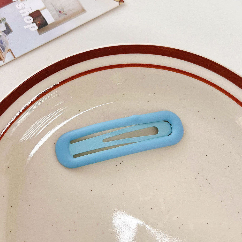 Women's Fashion Simple Square Solid Color Hair Clip