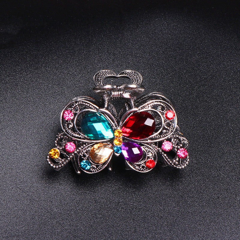 Korean Style Crystal Hair Accessories Grab Clip Explosion